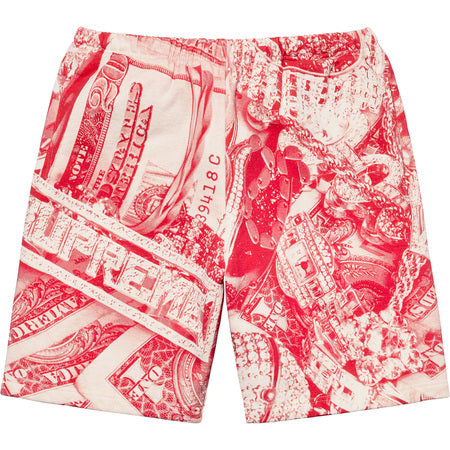 Supreme Bling Sweatshort Red
