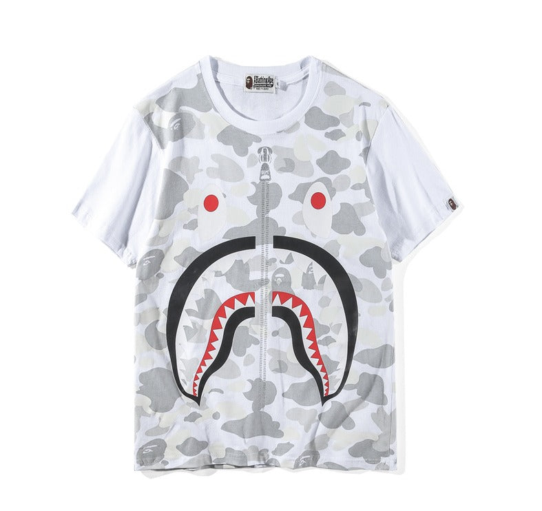 Bape Shark White Camo Tee