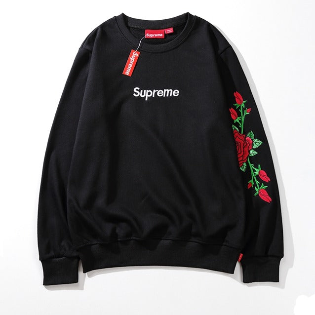 Supreme Crewneck Roses Black