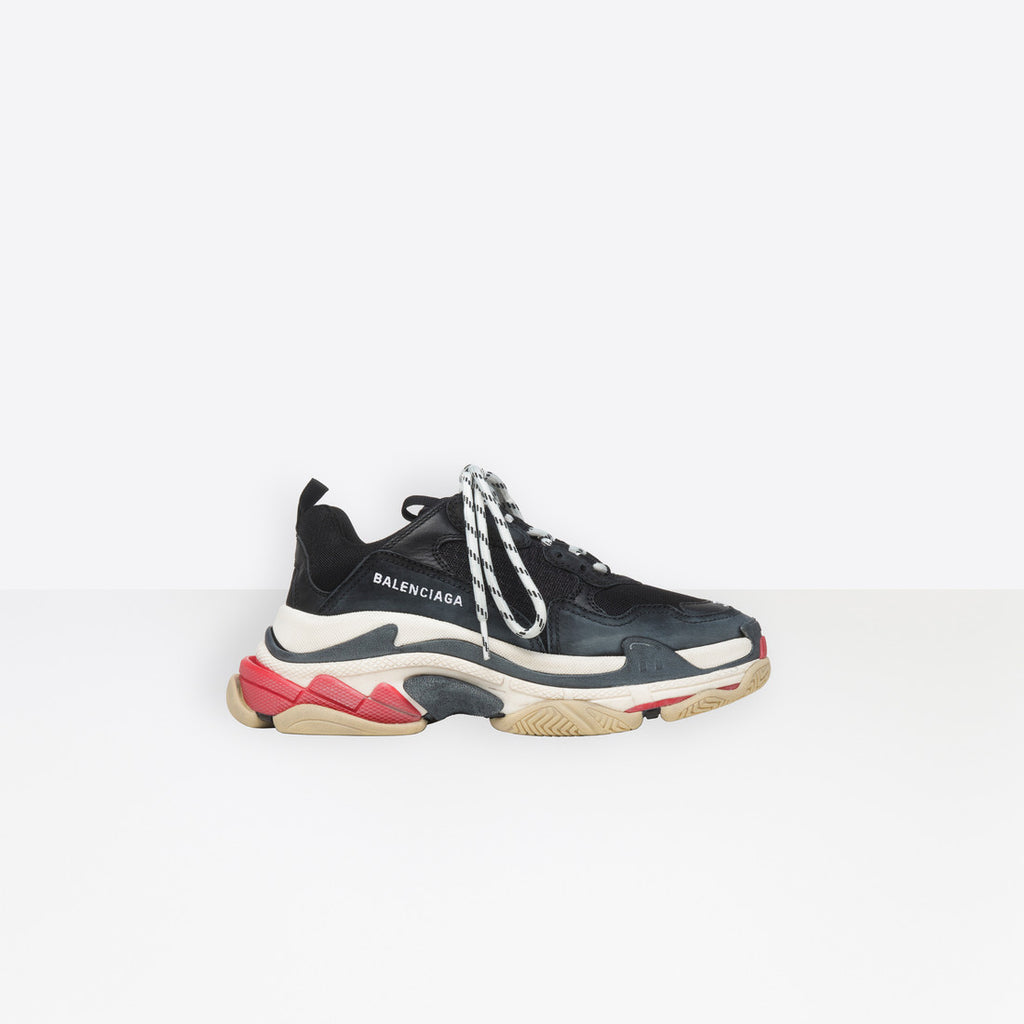 Balenciaga  Triple S-Black, White And Red