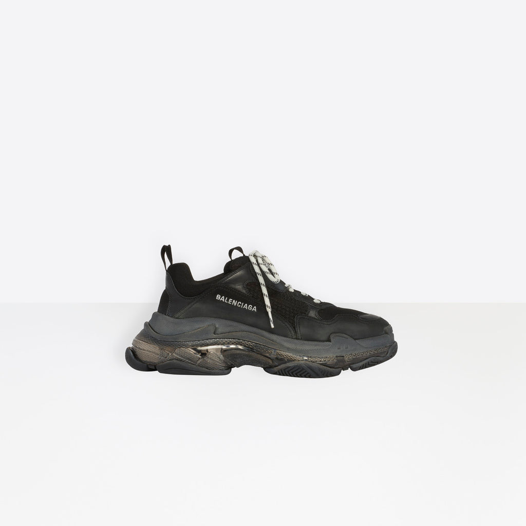 Balenciaga Paris Clear Sole Black