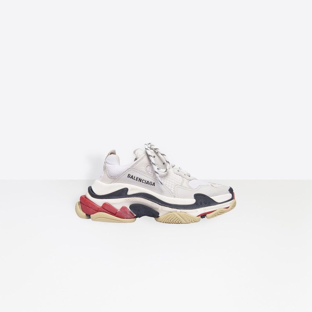 Balenciaga Triple S - White, Red And Black (W)