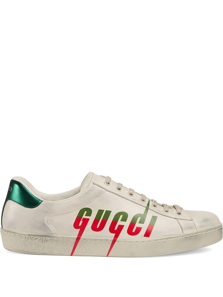 Gucci Ace distressed sneakers (W)
