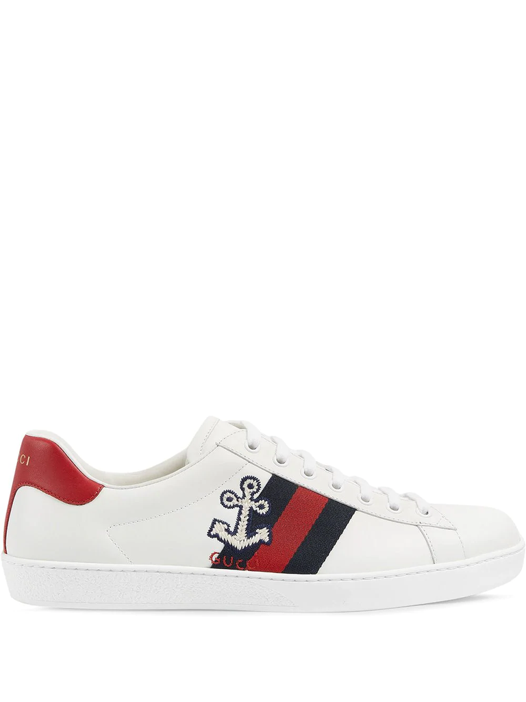 Gucci Ace embroidered low-top sneakers (W)