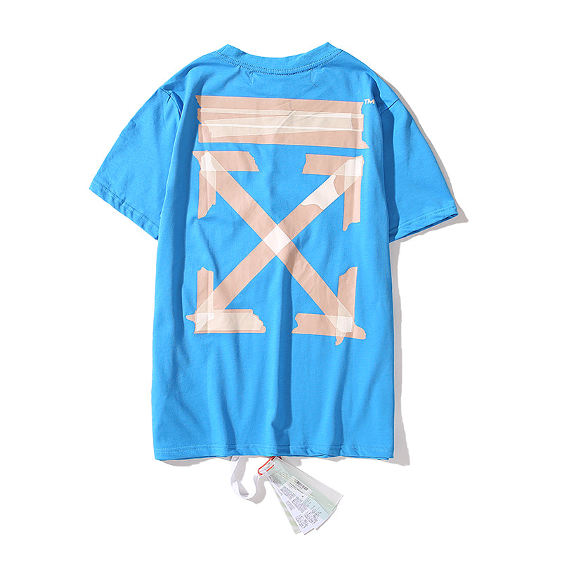 OFF-WHITE Tape Diag Arrows Tee Blue