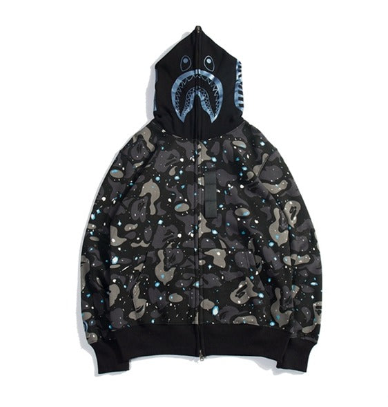 Bape Shark Zipper Hoodie Space