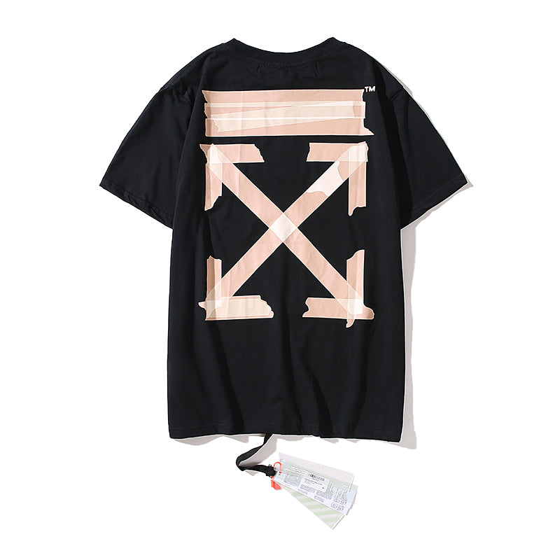 OFF-WHITE Tape Diag Arrows Tee Black