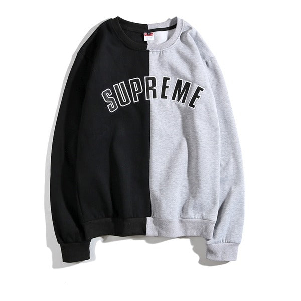 Supreme Split Crewneck Black/Gray