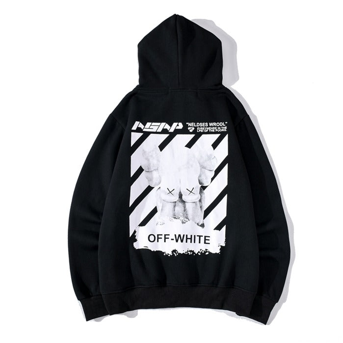 OFF-WHITE x KAWS Black Pullover