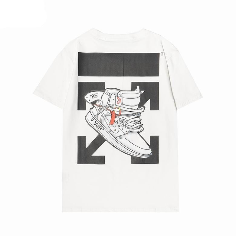 OFF-WHITE X Nike Air Jordan 1 White Tee White