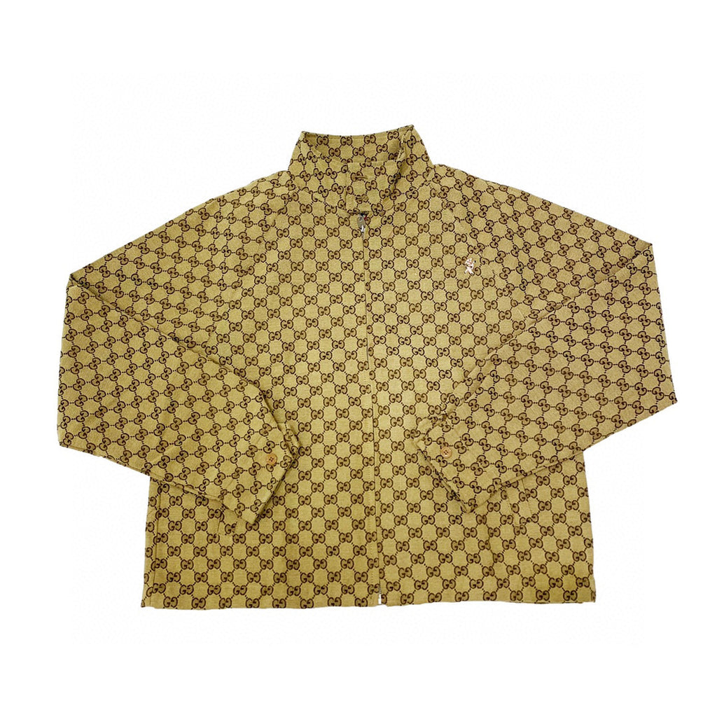 Gucci Logo Piggy Coat Brown