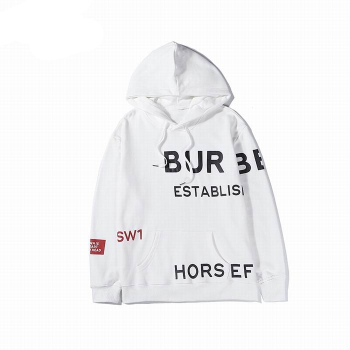Burberry Horseferry Print Hoodie  White