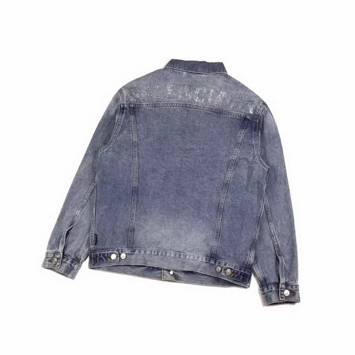 Balenciaga Logo Embellished Denim Jacket