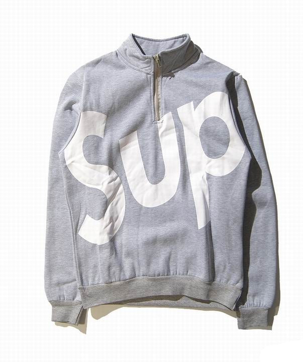 Supreme Half Zipper Crewneck Gray