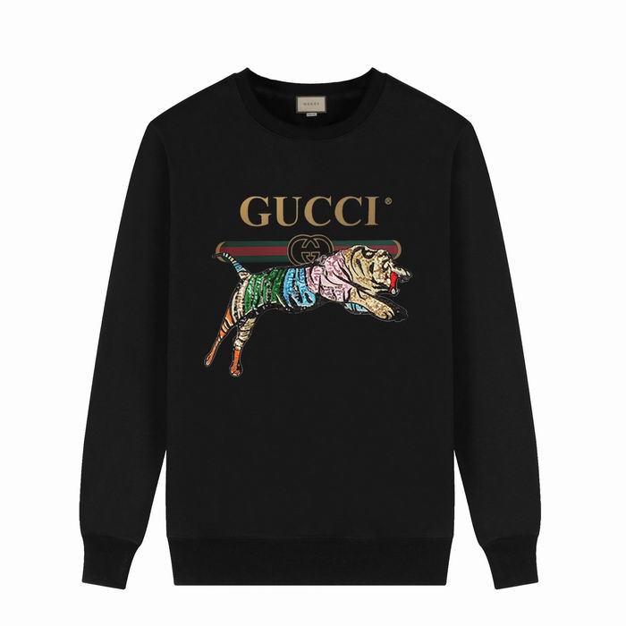 Gucci Tiger Logo Print Sweatshirt Black