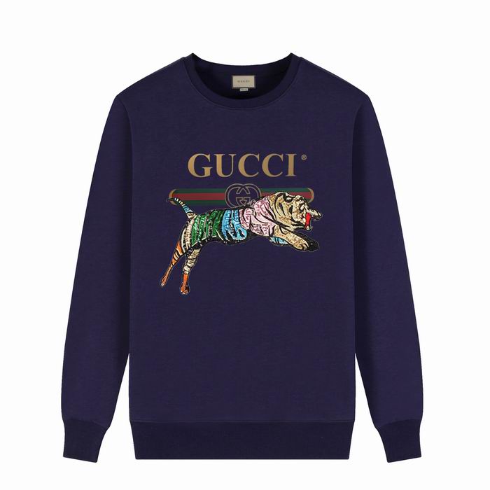 Gucci Tiger Logo Print Sweatshirt Navy