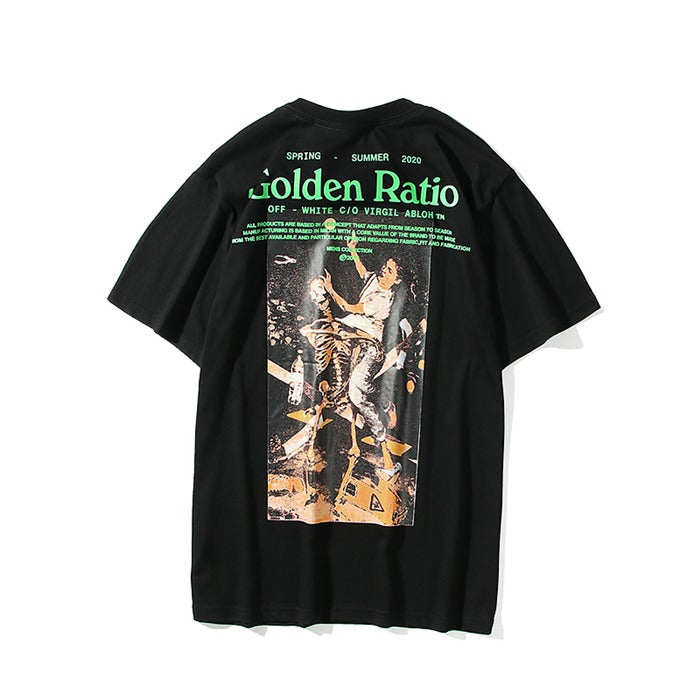 OFF-WHITE Pascal Golden Ratio Painting Tee Black