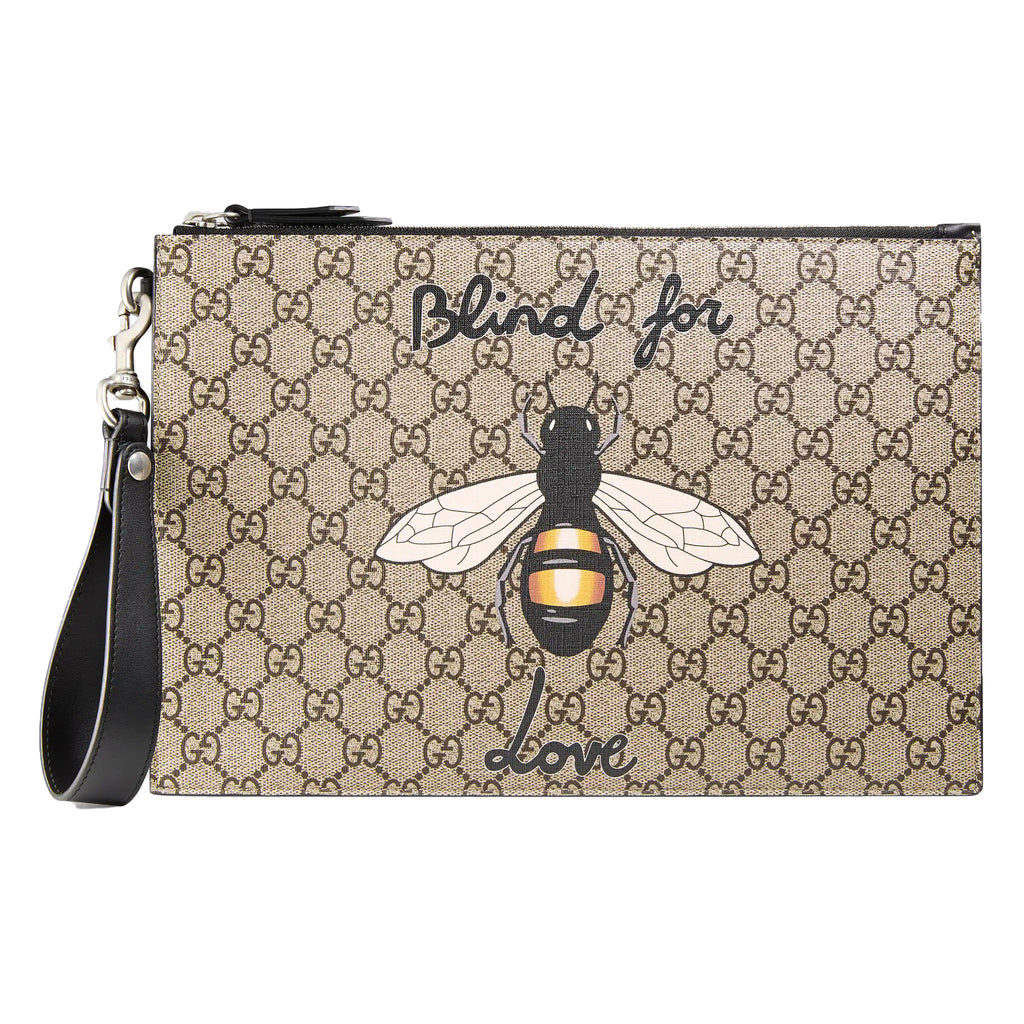 Gucci Bestiary Pouch With Bee