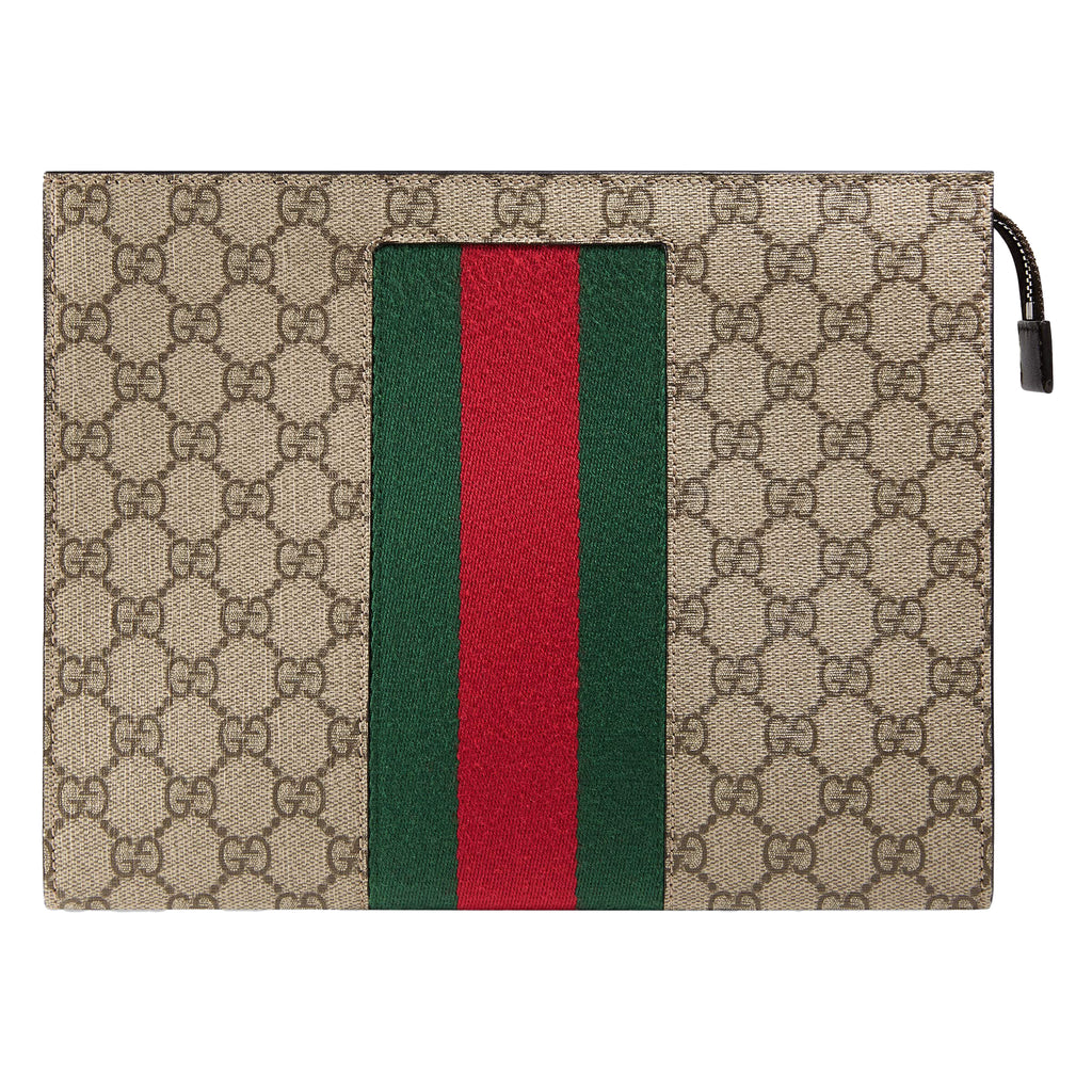 Gucci GG Supreme Web Pouch