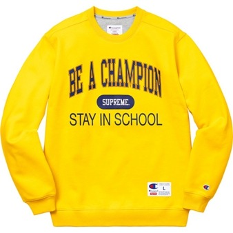 Supreme Champion Stay In School Crewneck Yellow