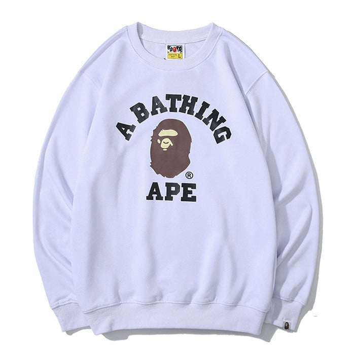 Bape White Sweatshirt