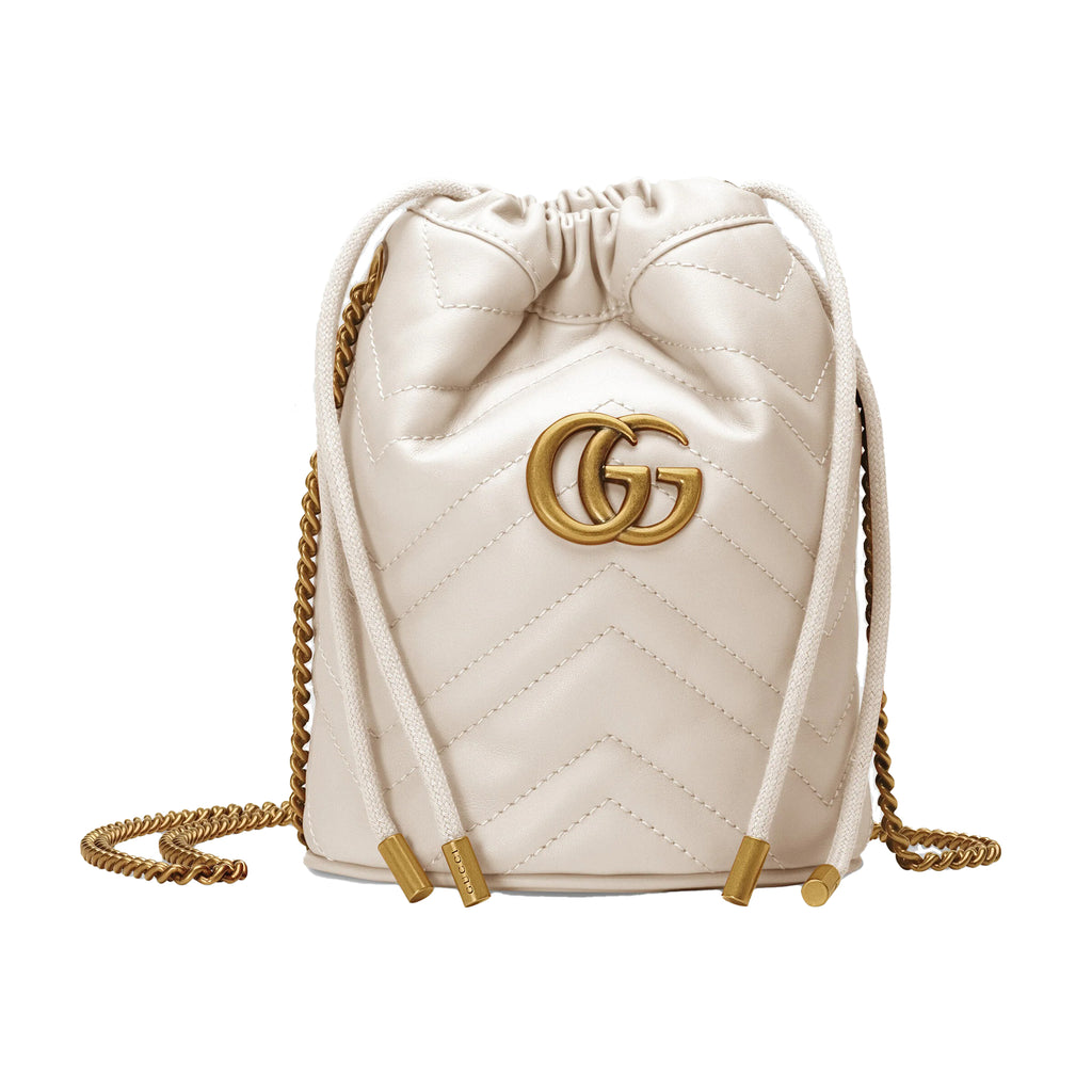 Gucci GG Marmont Mini Bucket Bag Grey