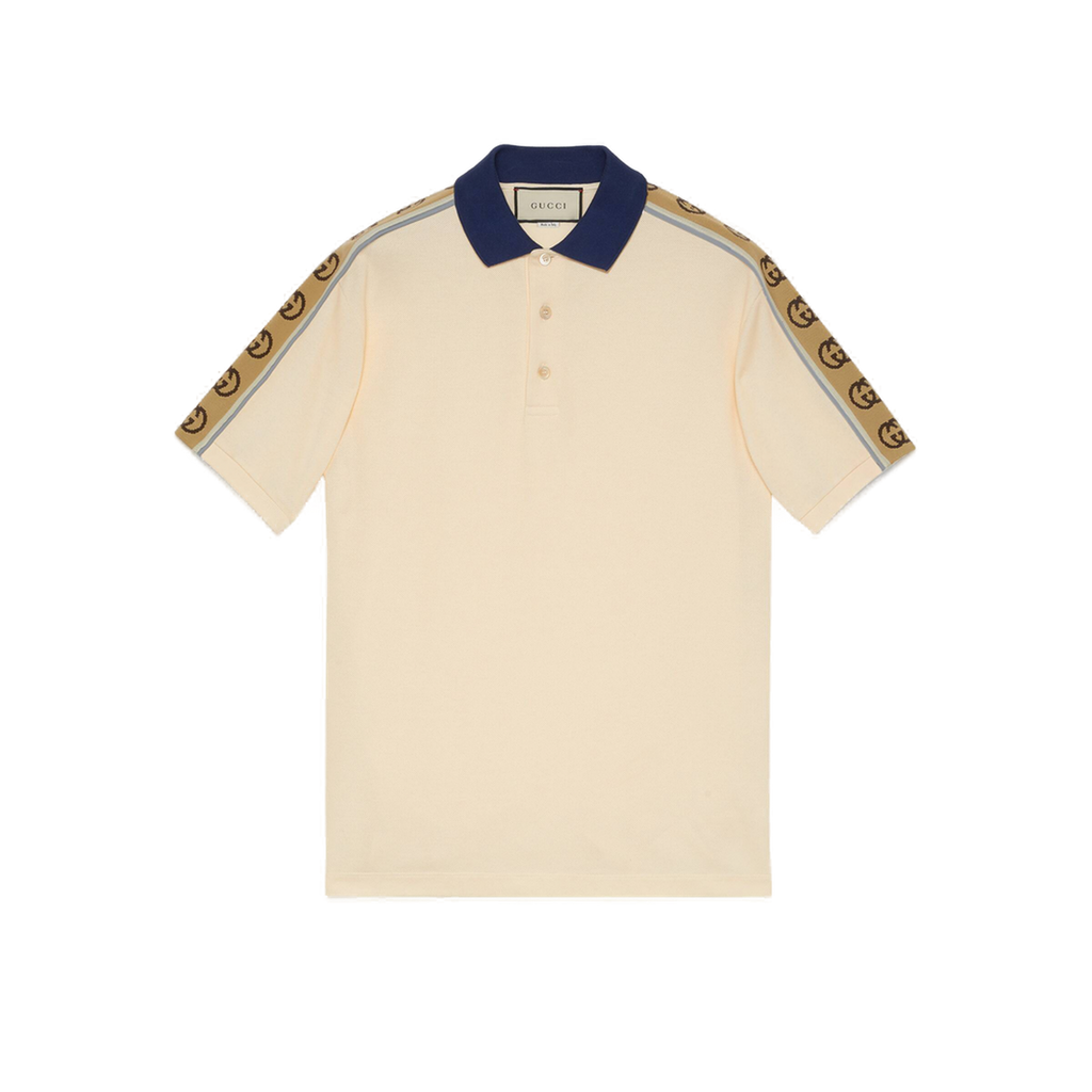 Gucci Polo Tee Interlocking G stripe