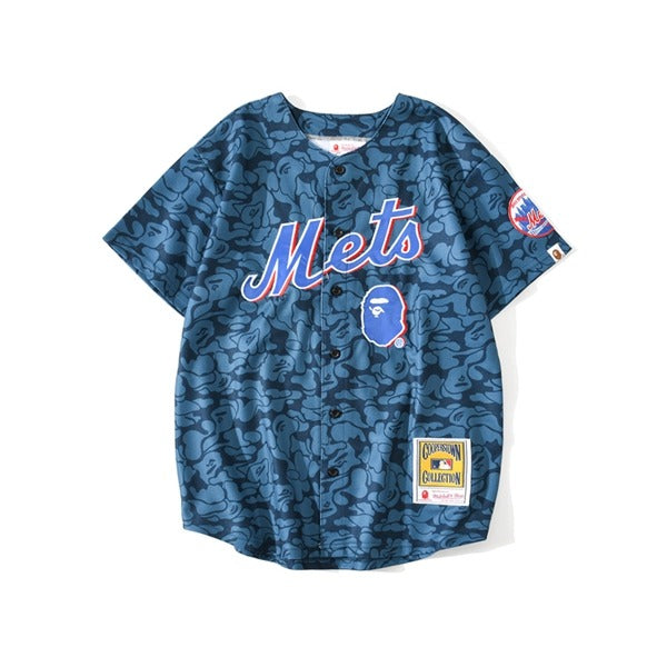 Bape Blue Mets Shirt Tee