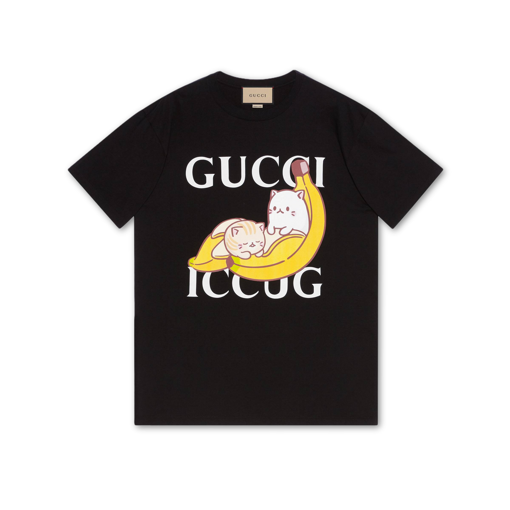Gucci Bananya cotton T-shirt Black