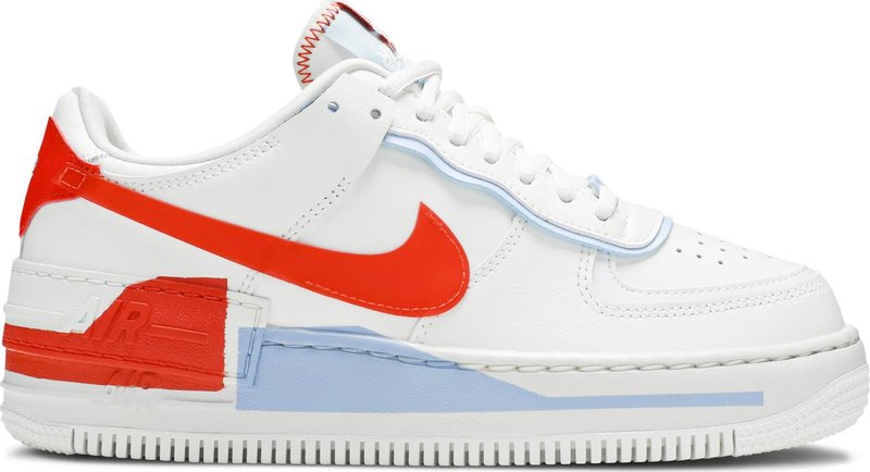 Nike Wmns Air Force 1 Shadow SE 'Team Orange Blue'