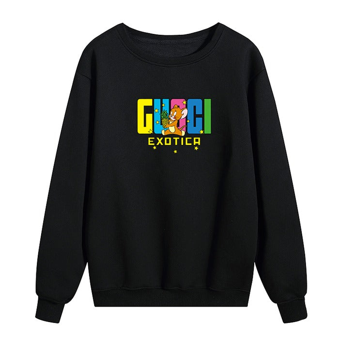Gucci Exotic Logo Print Sweatshirt Black