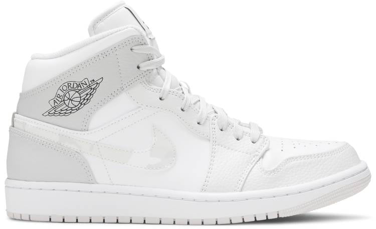 Air Jordan 1 Mid 'Swoosh Logo - Grey Camo'