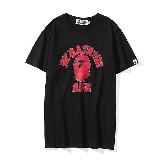 Bape Black Red Camo Tee
