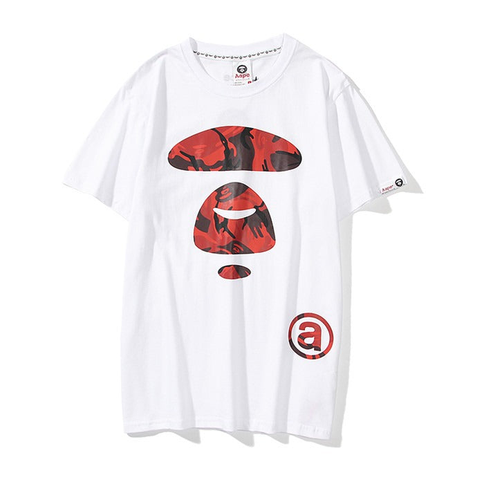 Aape White Red Camo