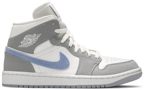 WMNS Air Jordan 1 Mid Wolf Grey Aluminum