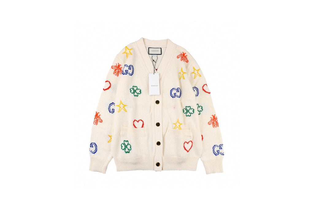 Gucci Rainbow Wool Cardigan