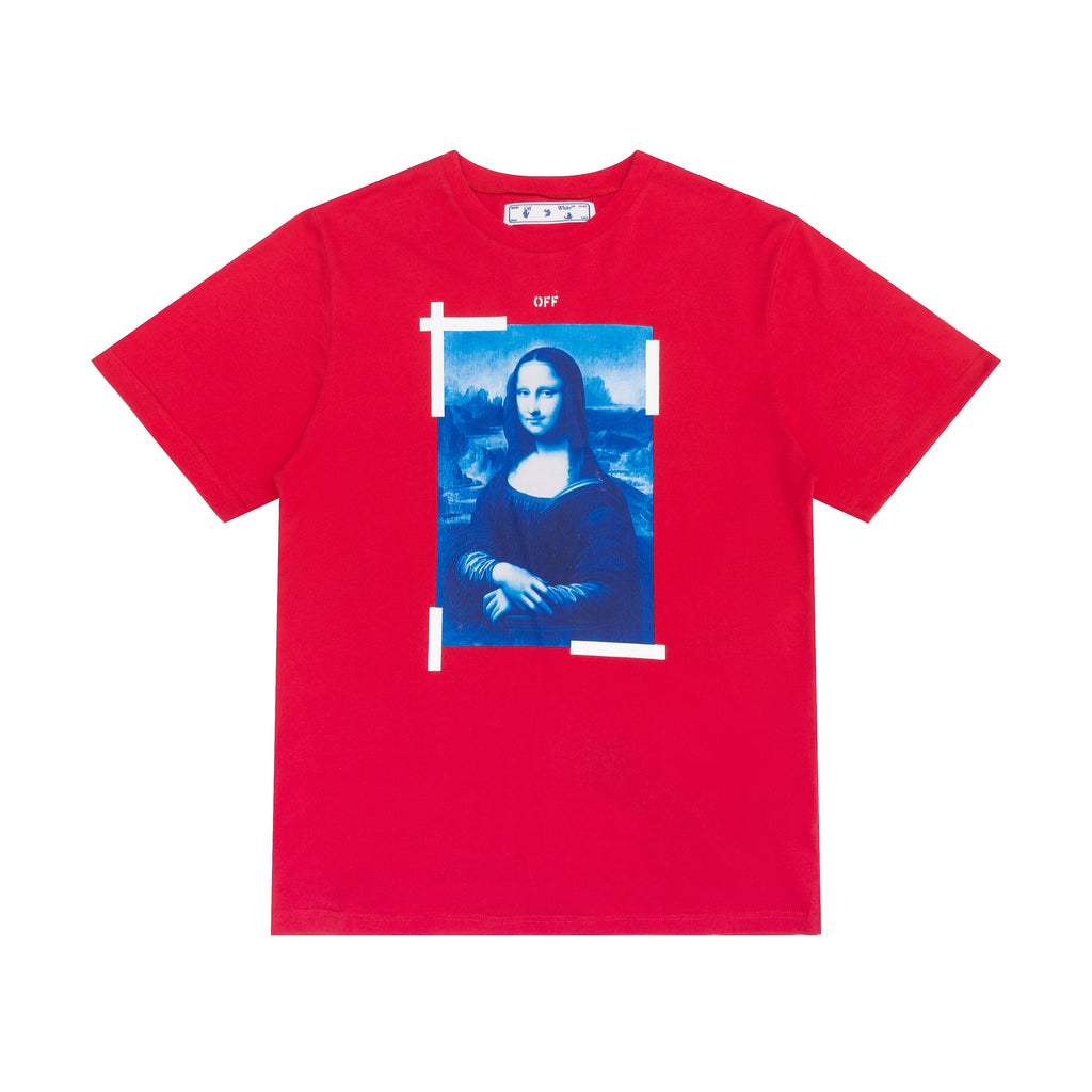OFF-WHITE Mona Lisa Photograph Tee Red
