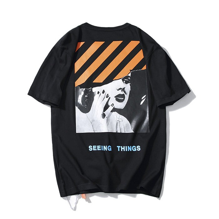 OFF-WHITE Seeing Things Black Tee