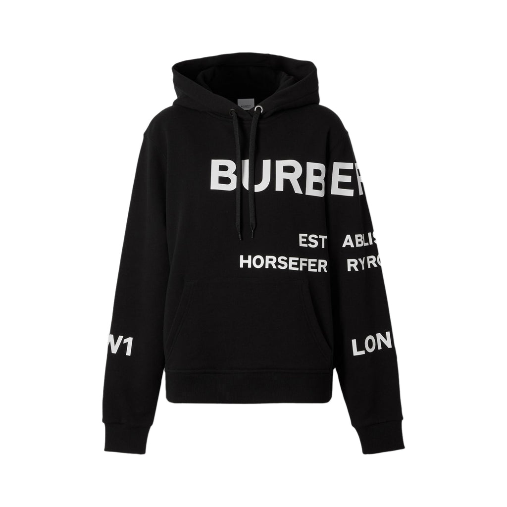 Burberry Horseferry Print Cotton Oversized Hoodie