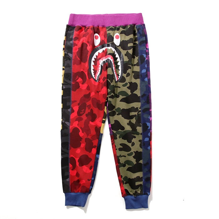 Bape Shark Colorful Camo Sweat Pant