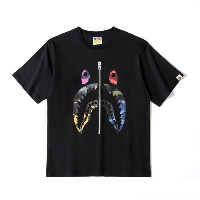 Bape Black Zipper Tee