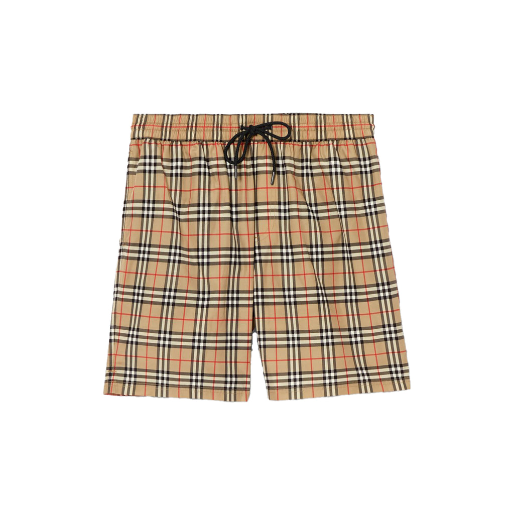 Burberry Small Scale Check Drawcord Swim Shorts