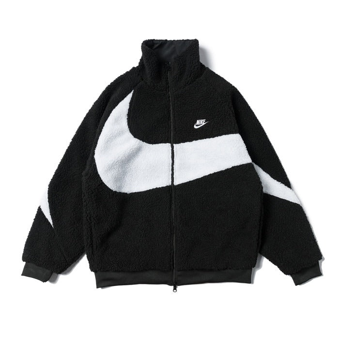 Nike BIG SWOOSH Double Sided Polar Jacket Black/White