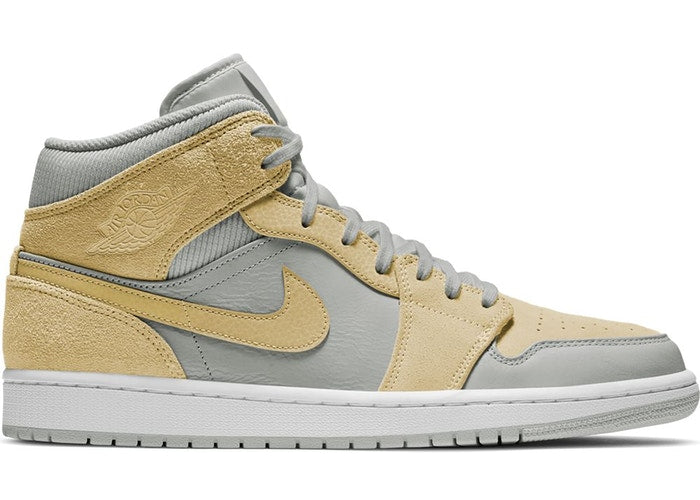 Air Jordan 1 Mid “Grey Fog / Lemon Wash”