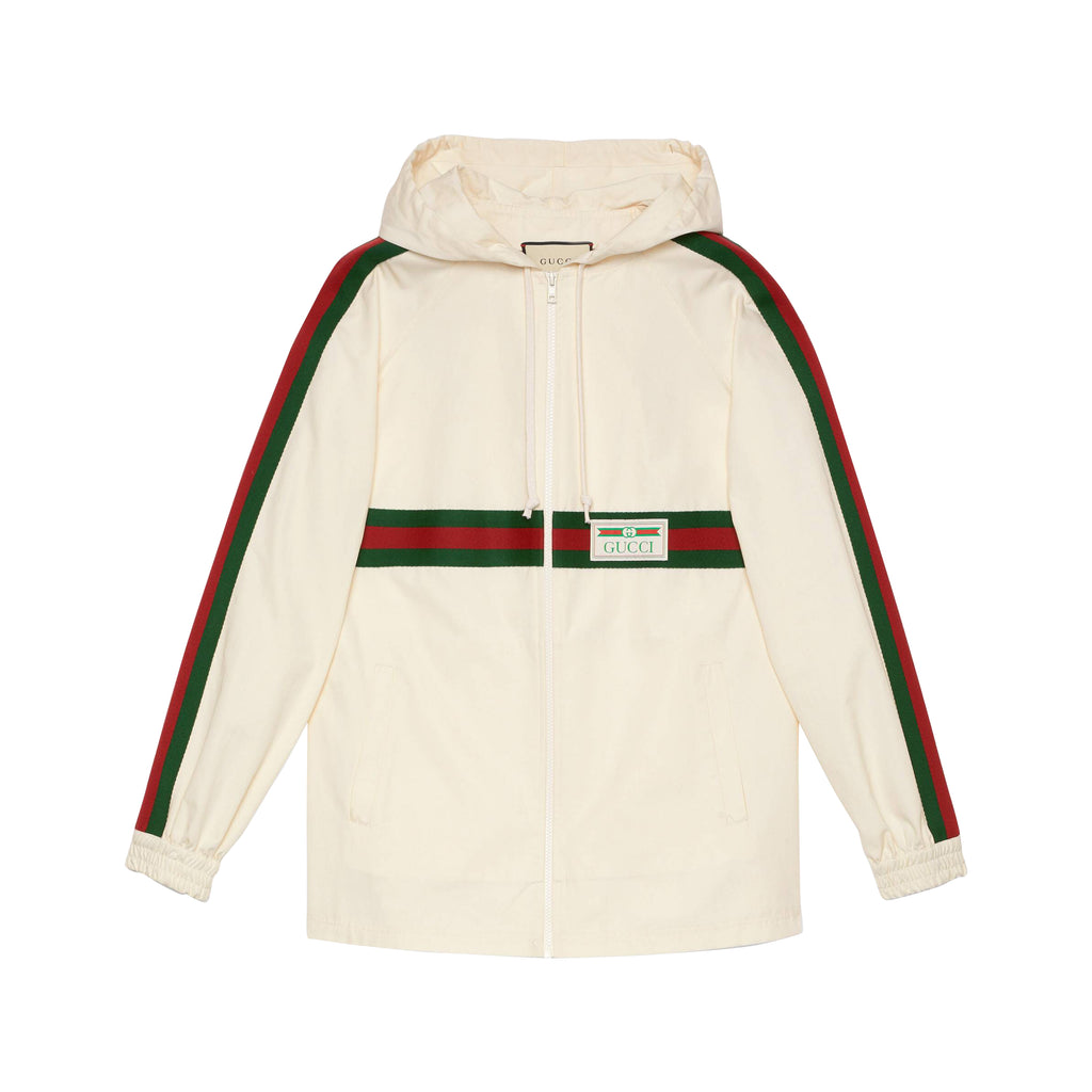 Cotton jacket with Gucci label