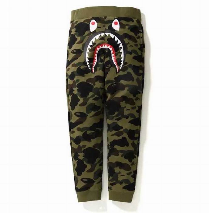 Bape Shark Green Camo Sweat Pant
