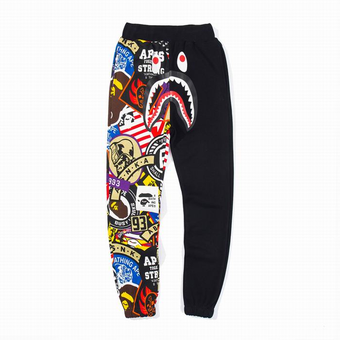 Bape Half Cartoon Black Sweat Pant
