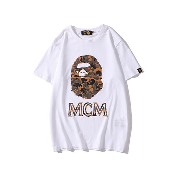 Bape x MCM Tee White