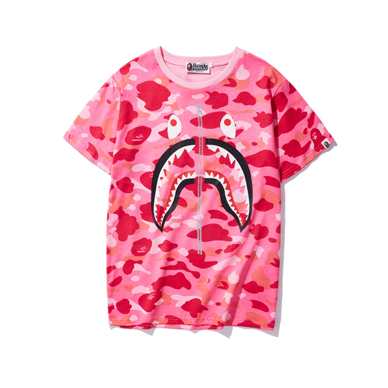 Bape Shark Pink Camo Tee