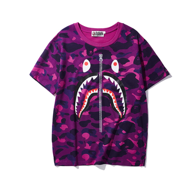 Bape Shark Purple Camo Tee